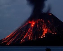 إنفجار بركان كراكاتوا Krakatoa