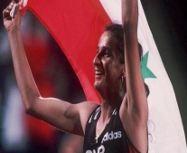 ولدت البطلة غادة شعاع لاعبة ألعاب القوى السورية