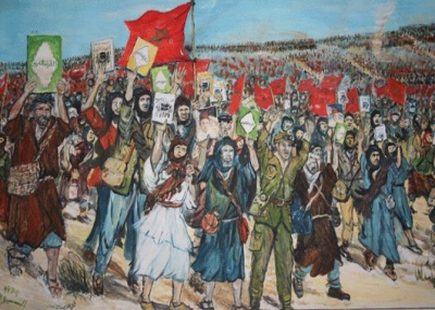 انطلاق المسيرة الخضراء في المغرب إلى الصحراء الغربية