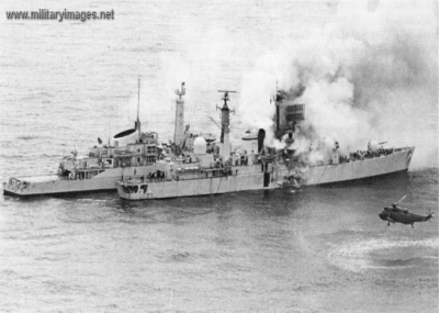 غرق المدمرة البريطانية شيفيلد "HMS Sheffield"