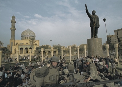 سقوط حزب البعث الحاكم في العراق بقيادة صدام حسين